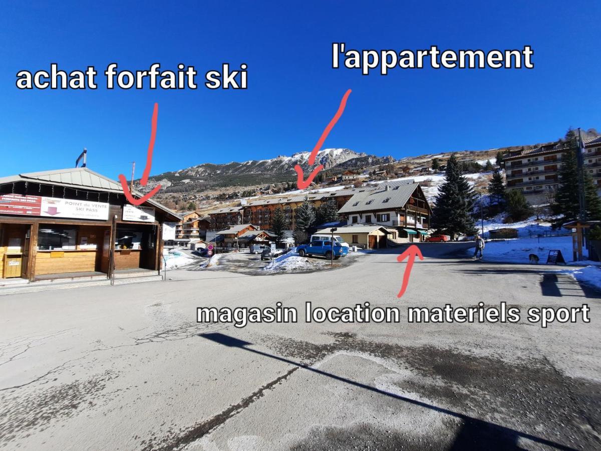 T2/3 6Pers & Pied Des Pistes & Piscine Chauffee Apartment Vars  Bilik gambar